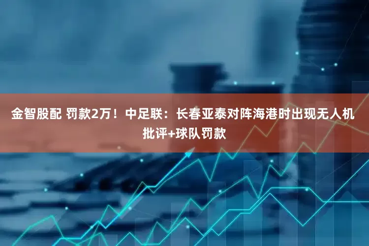 金智股配 罚款2万！中足联：长春亚泰对阵海港时出现无人机 批评+球队罚款